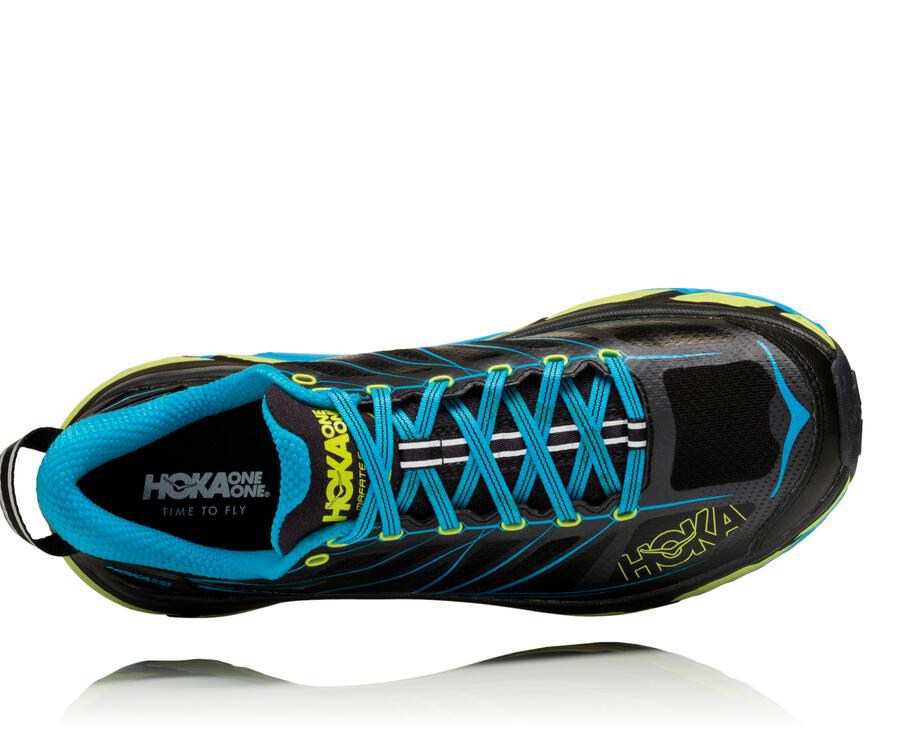 Hoka One One トレイルシューズ メンズ 黒/青 - Mafate Speed 2 - CQ5081249